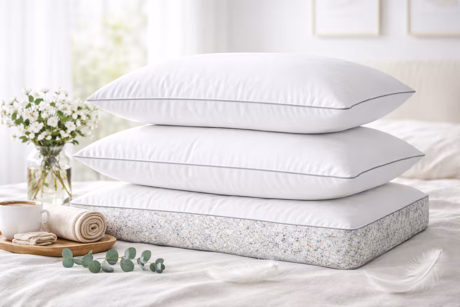 Memory foam pillows