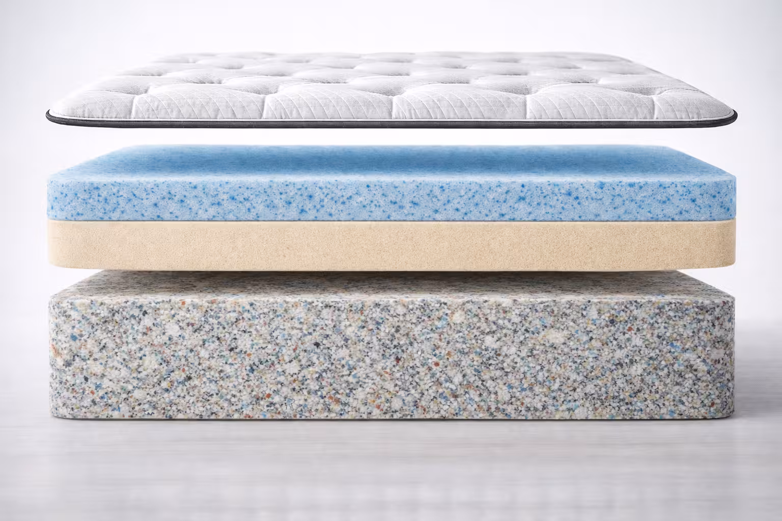 Mattress layers layout diagram